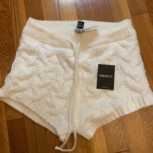 NWT Forever 21 Knitted/Croquet Shorts